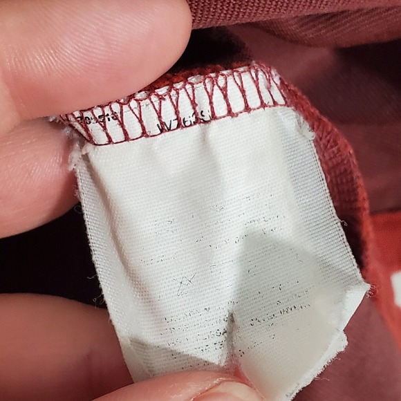 Patagonia Men V Neck Long Sleeve Shirt Size Small Orange Pullover Hiking‎ READ - Picture 7 of 13